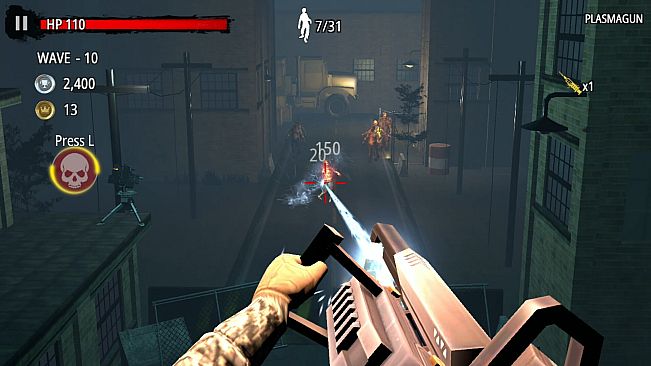 Zombie Hunter: D-Day - SS-ranked Armament "PLASMA GUN"