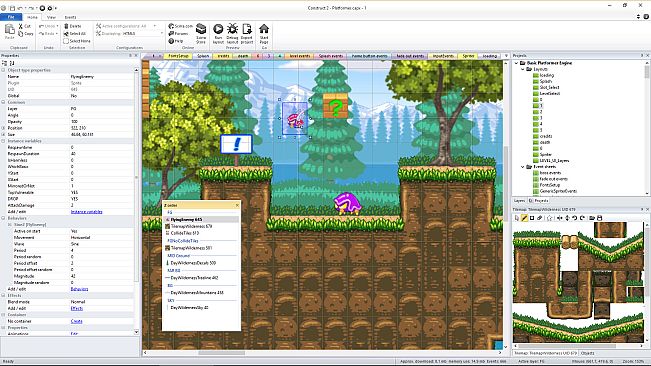 Basic Platformer Game Engine For Construct 2 and 3