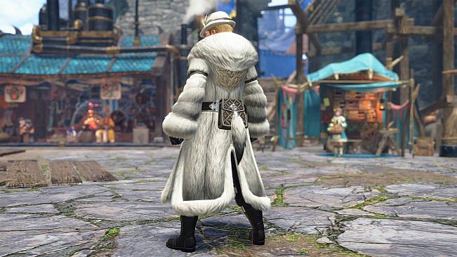 Monster Hunter Rise - "Fluffy Fur Belt" Hunter layered armor piece