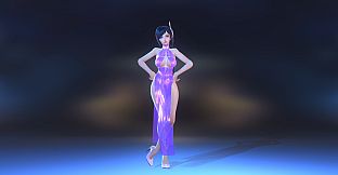 Angel Legion-DLC High-Slit Cheongsam (Purple)