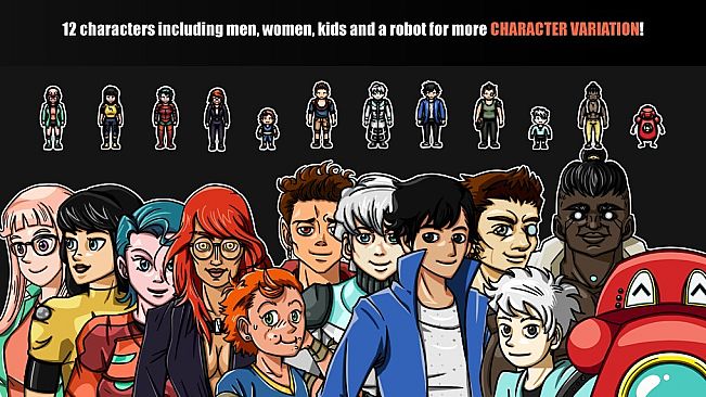 RPG Maker MZ - Rinobers Futuristic Characters