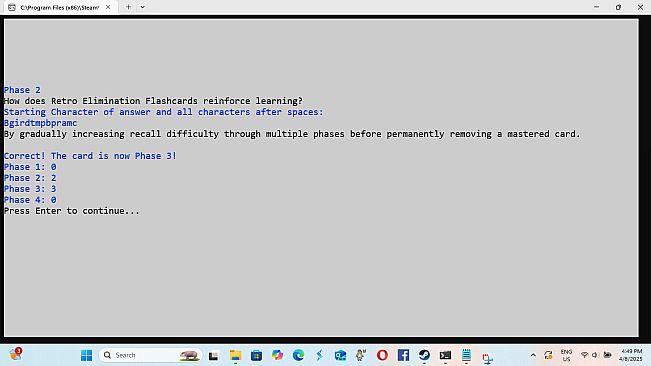 Retro Elimination Flashcards 2