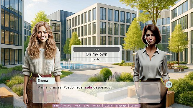 Interactive Language-Learning Novel: Interview with Emma