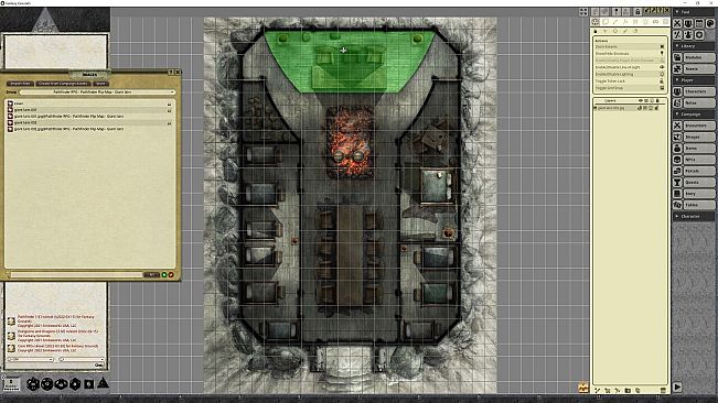 Fantasy Grounds - Pathfinder RPG - Pathfinder Flip-Mat - Giant lairs