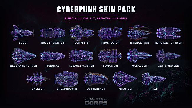 Space Trader Corps - Cyberpunk Skins