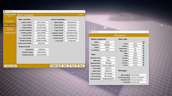 RPG Developer Bakin Crafting System