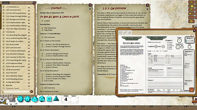 Fantasy Grounds - Daring Tales of Adventure #01 - To End All Wars & Chaos on Crete (Savage Worlds)