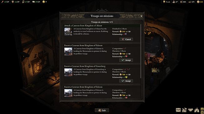 Wartales - Contract: The Fief