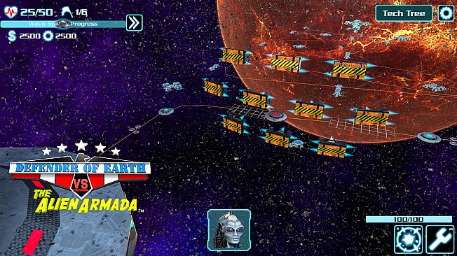 DEFENDER OF EARTH VS THE ALIEN ARMADA