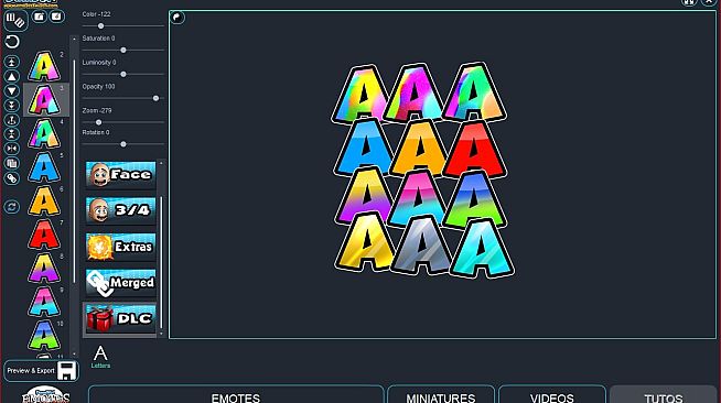 Emotes creator tool - Letters