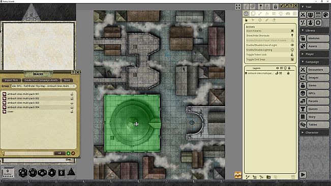 Fantasy Grounds - Pathfinder RPG - Pathfinder Flip-Mat: Ambush Sites Multi-Pack