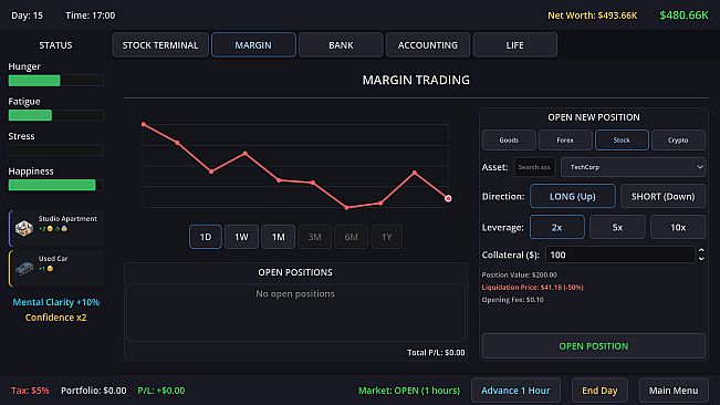 Neo Capitalist - Stock Market Survival Simulator