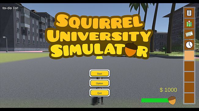 Squirrel University Simulator
