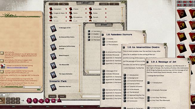 Fantasy Grounds - Nameless Horrors (CoC7E)
