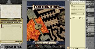 Fantasy Grounds - Pathfinder RPG - Pathfinder Flip-Mat: Bigger Ancient Dungeon