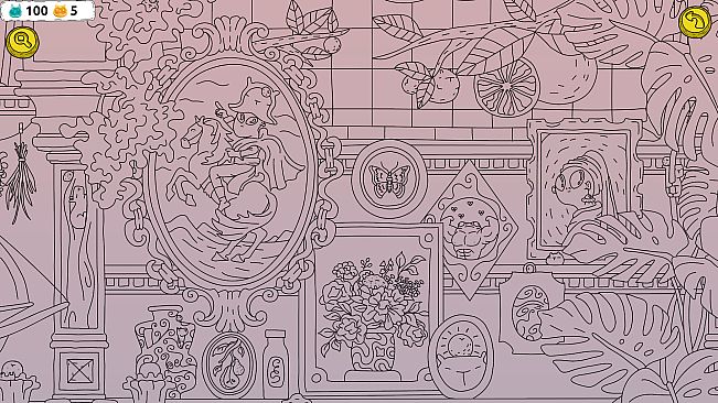 Hidden Capybaras with Orange in the Whimsical Library