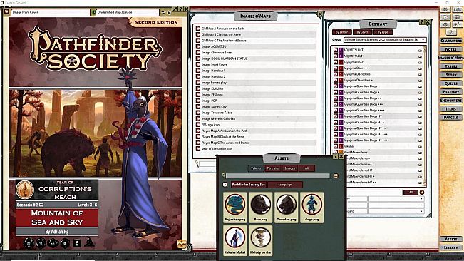 Fantasy Grounds - Pathfinder 2 RPG - Pathfinder Society Scenario #2-02: Mountain of Sea and Sky
