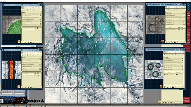 Fantasy Grounds - Starfinder Flip-Tiles - Alien Planet Moonscape Expansion