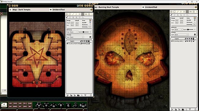 Fantasy Grounds - Pathfinder RPG - Pathfinder Flip-Mat: Temples Multi-Pack