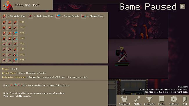 Awakening of Legend - Monk Character