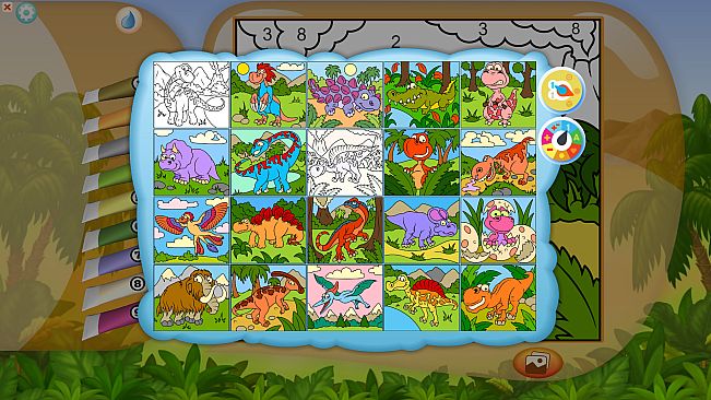 Color by Numbers - Dinosaurs