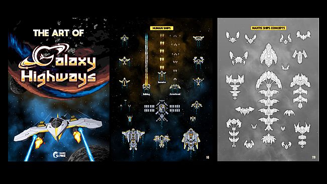 Galaxy Highways - Digital Artbook and Coloring book