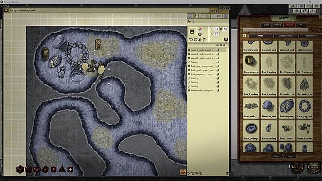 Fantasy Grounds - FG Underground Map Pack