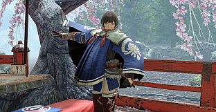Monster Hunter Rise - "Kamura Cloak Garb" Hunter layered armor piece