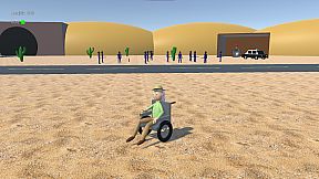 Larry's new wheelchair