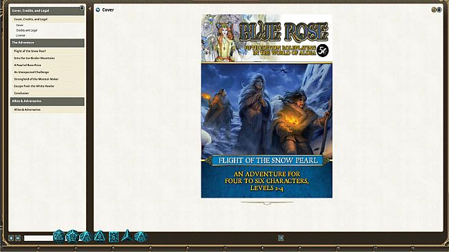Fantasy Grounds - Blue Rose Adventure: Flight of the Snow Pearl