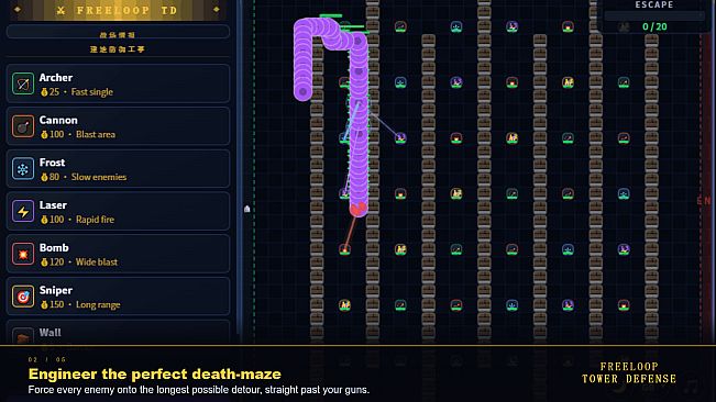Free Loop Tower Defense 人生是旷野塔防 FLTD