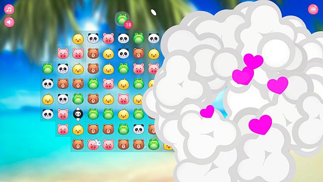 Neko Hentai Girl: Beach Match-3