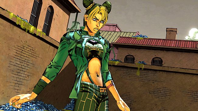JoJo's Bizarre Adventure: All-Star Battle R Jolyne Cujoh Costume Green Dolphin Street State Prison Jacket