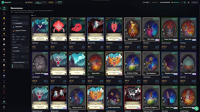 DeckDEX - TCG Live Simulator