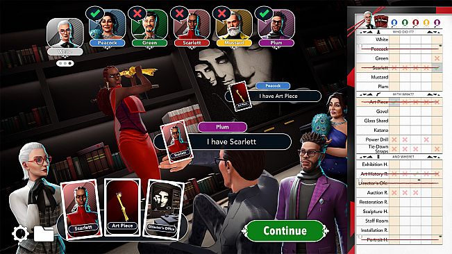 Clue/Cluedo: Painted Red Gallery Expansion