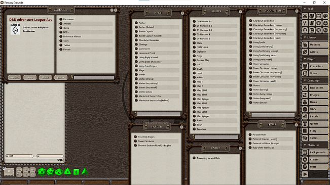 Fantasy Grounds - D&D Adventurers League 10-09 Recipe for Retribution