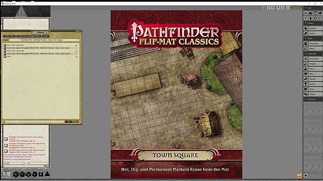Fantasy Grounds - Pathfinder RPG - Pathfinder Flip-Map - Classic Town Square