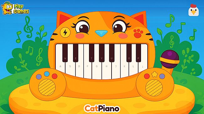 Cat Piano for Kids
