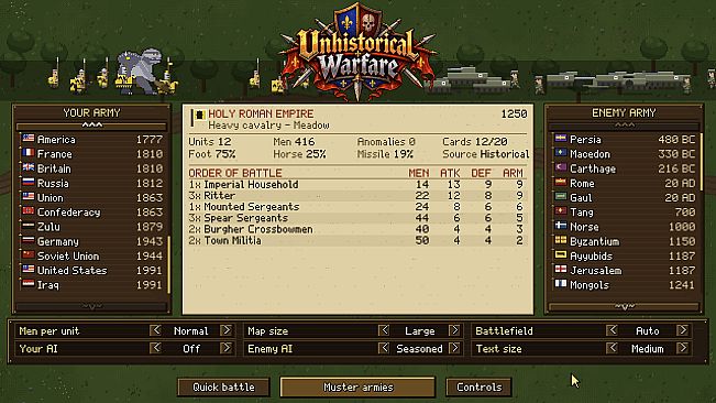 Unhistorical Warfare