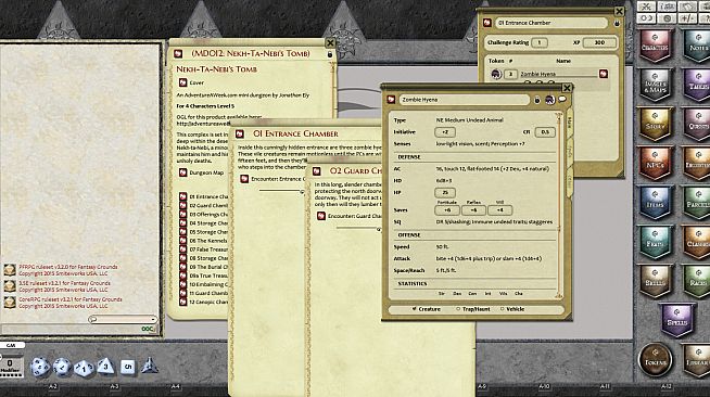 Fantasy Grounds - Mini-Dungeon #012: Nekh-ta-Nebi's Tomb (PFRPG)