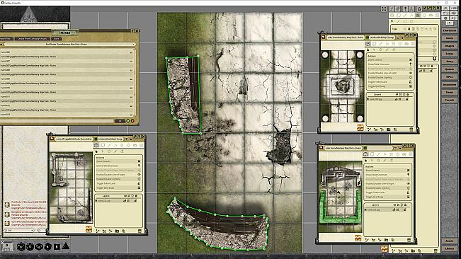 Fantasy Grounds - Pathfinder RPG - GameMastery Map Pack: Ruins