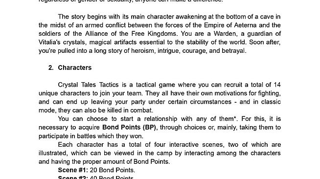 Crystal Tales Tactics - Guide