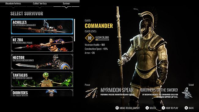 Achilles: Survivor - Supporter Pack