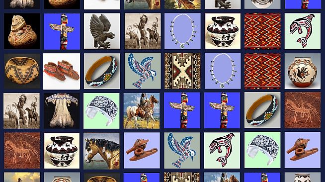 Memory Lost-Pairs - Native Americans (& Gems)