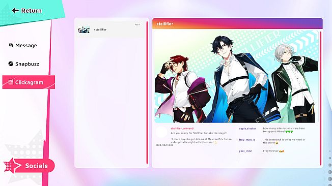 Stellifier - an otome game inspired by older idols