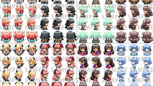 RPG Maker MV - Fantasy Heroine Character Pack 7