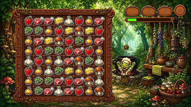 Goblin and Recipes: Match-3 Adventure