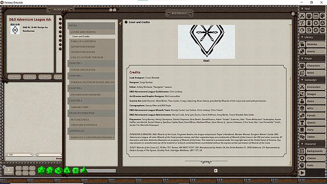 Fantasy Grounds - D&D Adventurers League 10-09 Recipe for Retribution