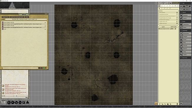 Fantasy Grounds - Pathfinder RPG - Pathfinder Flip-Mat - Classic Dragon's Lair