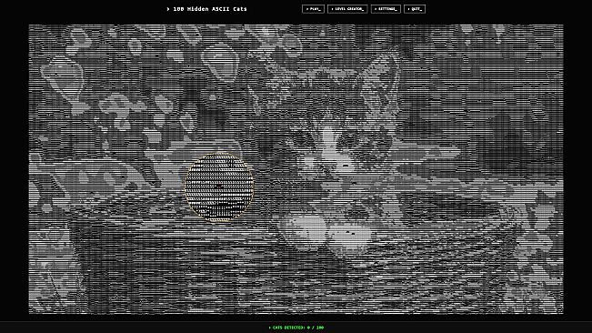 100 Hidden ASCII Cats